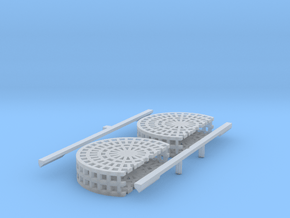 1/600 SS Great Eastern Paddle Wheels & Bridge Wat. in Clear Ultra Fine Detail Plastic