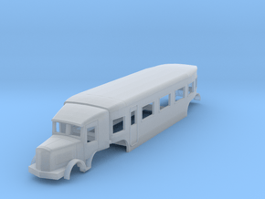o-160fs-micheline-type-11-railcar in Clear Ultra Fine Detail Plastic