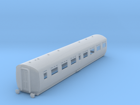 o100-lner-tourist-artic-twin-open-third-coach in Clear Ultra Fine Detail Plastic