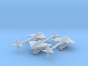 (1:144)(x3) Lippisch Gleiter Bombenflugzeuge in Clear Ultra Fine Detail Plastic