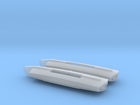 1/1000 Miranda Class Concept Torpedo Pods in Clear Ultra Fine Detail Plastic