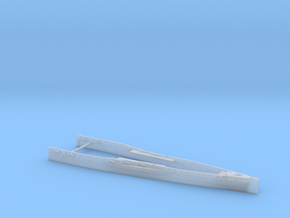1/600 A-H Battle Cruiser Design VI Bow in Clear Ultra Fine Detail Plastic