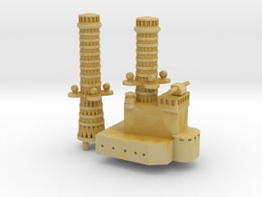 1/600 Tillman III Cage Masts (Mod.) in Tan Fine Detail Plastic