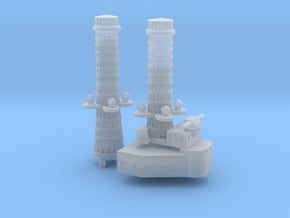 1/700 Tillman IV Cage Masts (Mod.) in Clear Ultra Fine Detail Plastic
