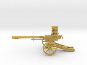 28mm Steampunk Automatic Cannon in Tan Fine Detail Plastic