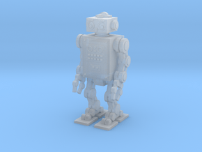 28mm Retro Robot 1  in Clear Ultra Fine Detail Plastic