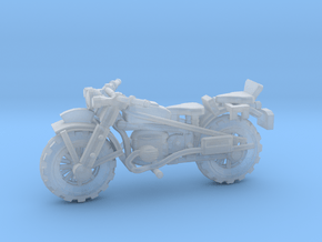 28mm WW2 style Motorbike model-2 in Clear Ultra Fine Detail Plastic
