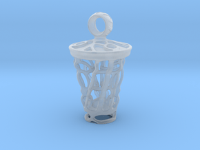 tritium: Witch Lantern vial pendant keyfob in Clear Ultra Fine Detail Plastic