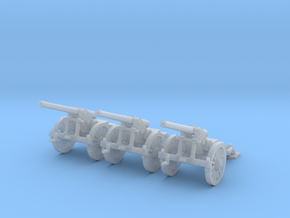 1/200 de Bange cannon 155mm (3) in Clear Ultra Fine Detail Plastic