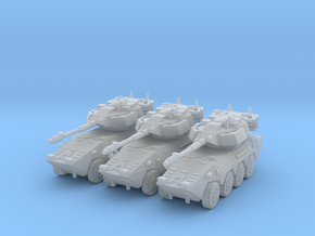 6mm B1 Centauro armored car (3) in Clear Ultra Fine Detail Plastic