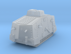 1/144 WW1 A7V tank in Clear Ultra Fine Detail Plastic