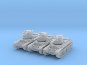 1/220 scale BT-7 tank in Clear Ultra Fine Detail Plastic