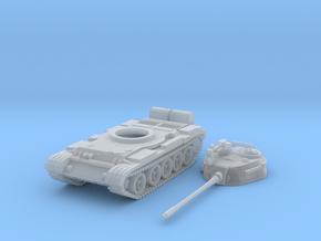 1/144 scale T-55 tank in Clear Ultra Fine Detail Plastic