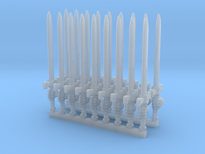 28mm Terran Empire long swords (armoured R/L hands in Clear Ultra Fine Detail Plastic