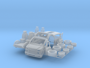 1/64 Moon SUV truck concept in Clear Ultra Fine Detail Plastic