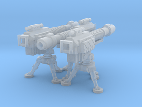 28mm drop laser cannon with tripod (3) in Clear Ultra Fine Detail Plastic