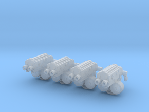 28mm combination gyroject guns for APC in Clear Ultra Fine Detail Plastic