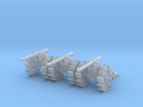 1/144 De Bange 155mm cannon with shoes in Clear Ultra Fine Detail Plastic