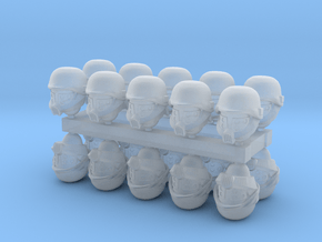 28mm SciFi Cult Brothers heads in Clear Ultra Fine Detail Plastic