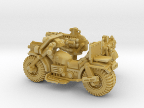 28mm Astro bike + sidecar + guns in Tan Fine Detail Plastic