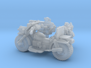 28mm Astro bike + sidecar + guns in Clear Ultra Fine Detail Plastic