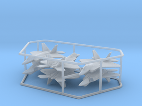 1/600 F-22A Raptor (FUD, x6) in Clear Ultra Fine Detail Plastic