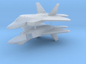 1/300 F-22A Raptor (x2) in Clear Ultra Fine Detail Plastic