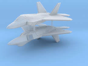 1/350 F-22A Raptor (x2) in Clear Ultra Fine Detail Plastic