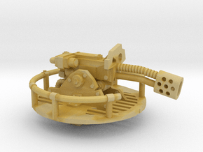 28mm APC Space Orc flamer turret in Tan Fine Detail Plastic