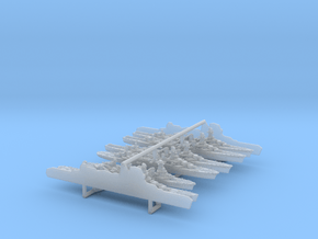 1/4800 WWII French Navy  Cruisers in Clear Ultra Fine Detail Plastic