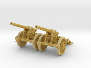 1/87 De Bange cannon (low detail) in Tan Fine Detail Plastic