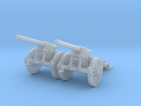 1/87 De Bange cannon (low detail) in Clear Ultra Fine Detail Plastic