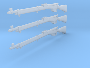 1/20 Lee Enfield rifles Mk.1 in Clear Ultra Fine Detail Plastic