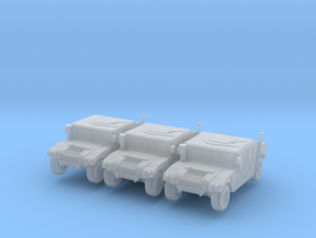 1/220 HMMWV models in Clear Ultra Fine Detail Plastic