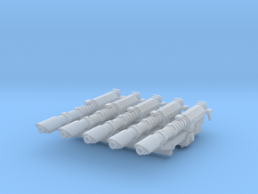 Beam antitank cannons x5 in Clear Ultra Fine Detail Plastic