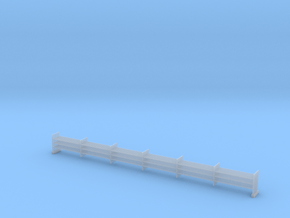 1/100 cow wooden fence in Clear Ultra Fine Detail Plastic