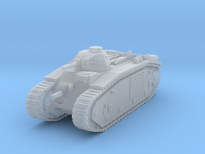 1/100 Char B1 tank in Clear Ultra Fine Detail Plastic