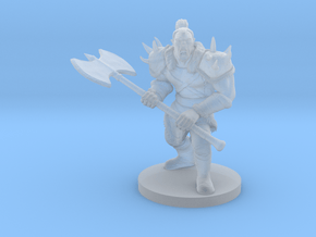 Orc Male Warrior in Clear Ultra Fine Detail Plastic