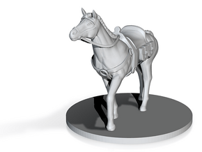 Riding Horse in Clear Ultra Fine Detail Plastic