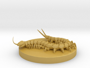 Giant Centipede in Tan Fine Detail Plastic
