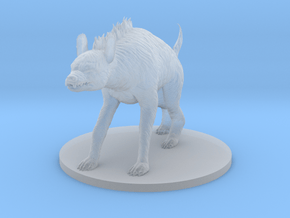 Giant Hyena in Clear Ultra Fine Detail Plastic