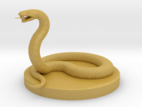 Giant Posionous Snake in Tan Fine Detail Plastic