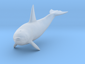 Killer Whale in Clear Ultra Fine Detail Plastic