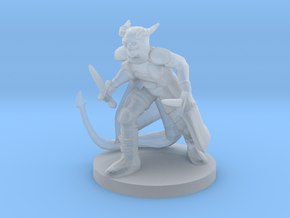 Tiefling Rogue in Clear Ultra Fine Detail Plastic