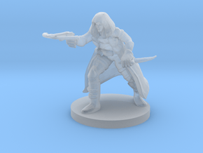 Drow Assassin in Clear Ultra Fine Detail Plastic