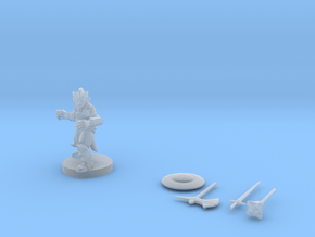 Gnome /Fighter/Cleric/Paladin in Clear Ultra Fine Detail Plastic