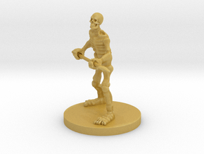 Skeleton with a Spear in Tan Fine Detail Plastic