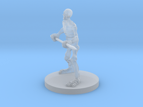 Skeleton with a Spear in Clear Ultra Fine Detail Plastic