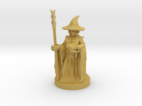 Gnome Female Wizard in Tan Fine Detail Plastic