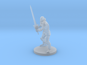 Warforged Great Weapon Fighter in Clear Ultra Fine Detail Plastic